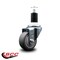 Service Caster 3'' Thermoplastic Rubber Wheel Swivel 1-1/2'' Expanding Stem Caster SCC-EX20S314-TPRB-112 - alternate 4